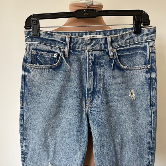 GRLFRND Karolina High Rise Distressed Days Like This Blue Wash Skinny Jeans 25 - Picture 5 of 12